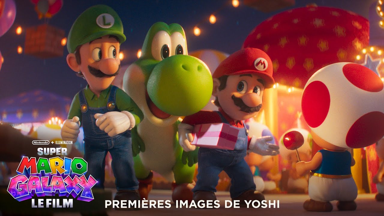 Super Mario Galaxy, Le Film - Premières images de Yoshi VF [Au cinéma le 1er Avril]