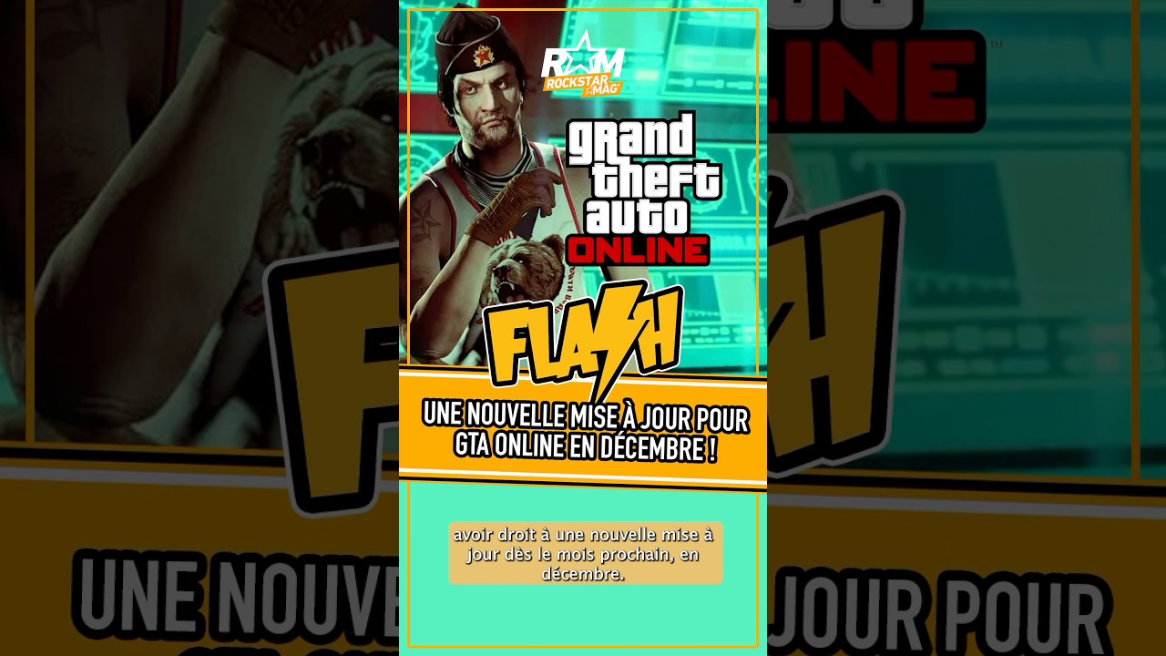 Une nouvelle mise à jour arrive sur #GTAOnline en décembre ! #GTAV #GTA5 #RockstarGames #RockstarMag