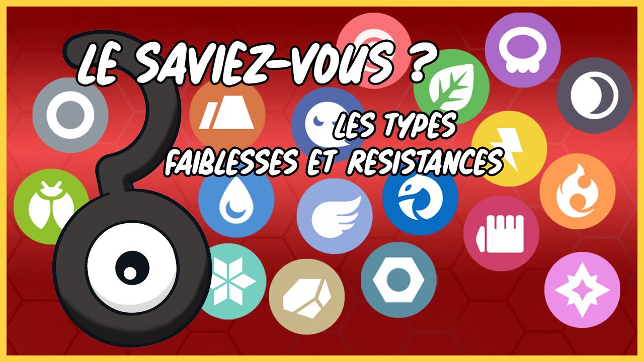 Le Saviez-Vous ? Les Faiblesses et les Résistances des Types dans Pokémon