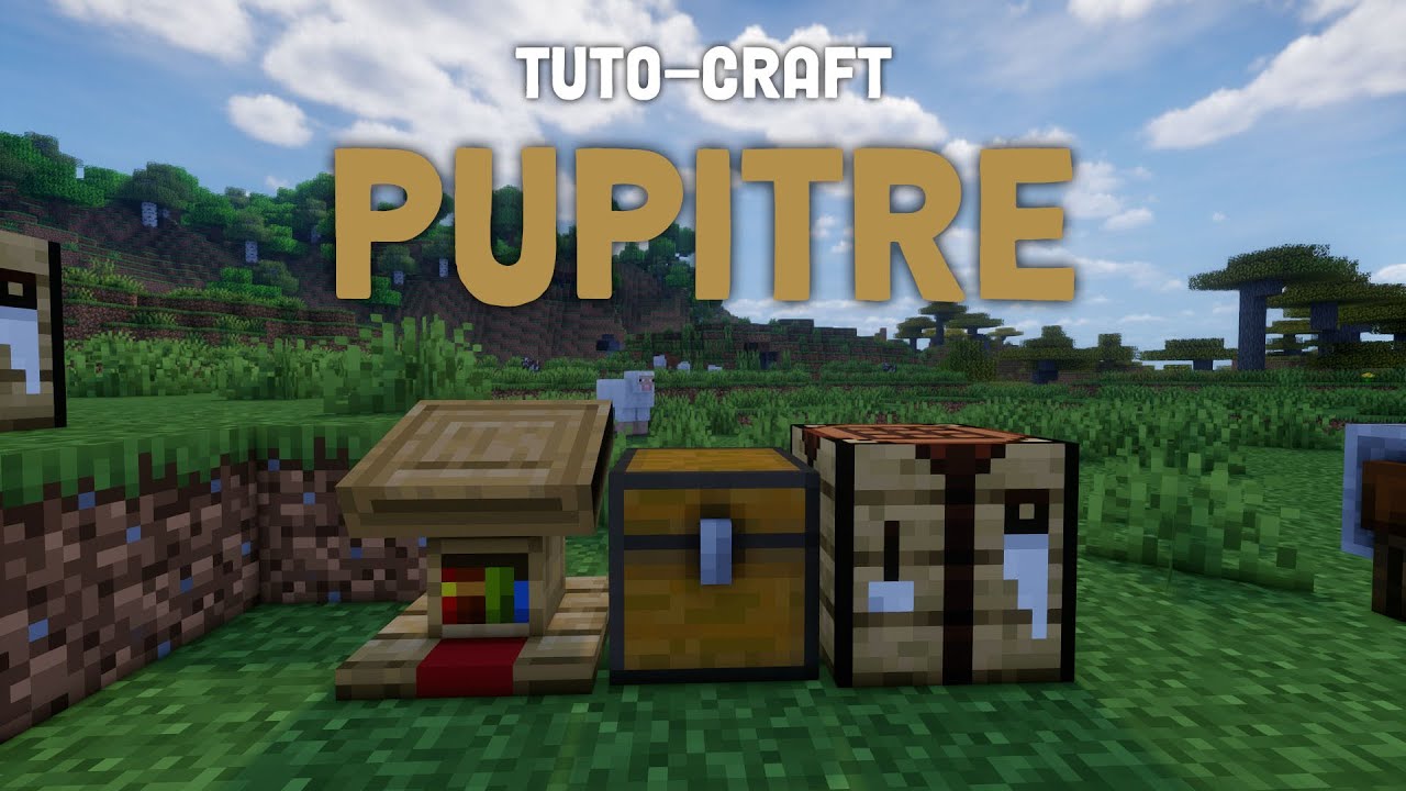 Comment Construire un Pupitre (Lectern) sur Minecraft ! [tuto-craft 1.19+] - El Genius