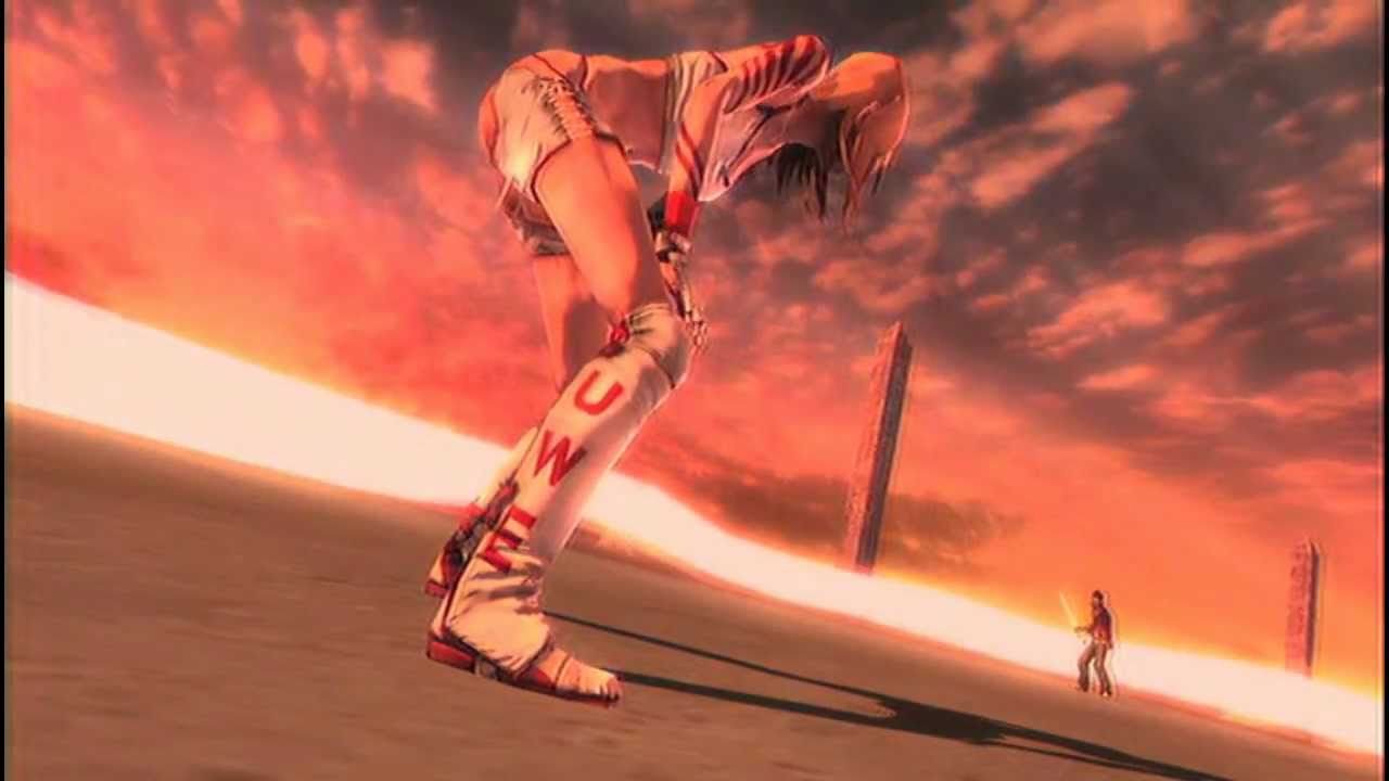 No More Heroes EU PS3 Jeane Rank 1 Boss Fight & Cutscenes Uncensored