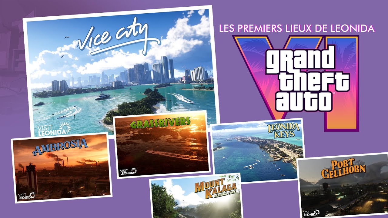 GTA 6 : PRÉSENTATION DES PREMIÈRES RÉGIONS DE LEONIDA