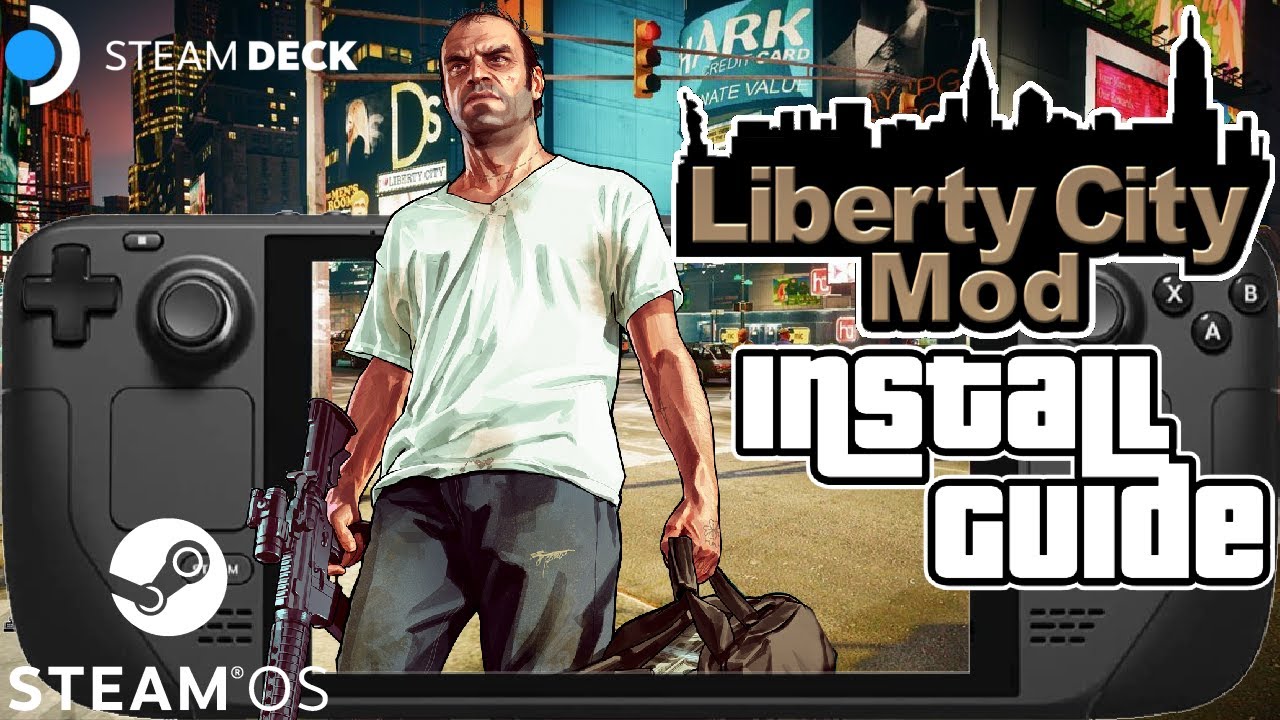 Install Guide GTA V Liberty City Preservation Project Mod Steam Deck SteamOS #steamdeck #libertycity