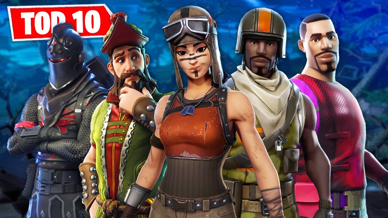 TOP 10 DES SKINS LES PLUS RARES SUR FORTNITE ! (SAISON 1 - SAISON 16)
