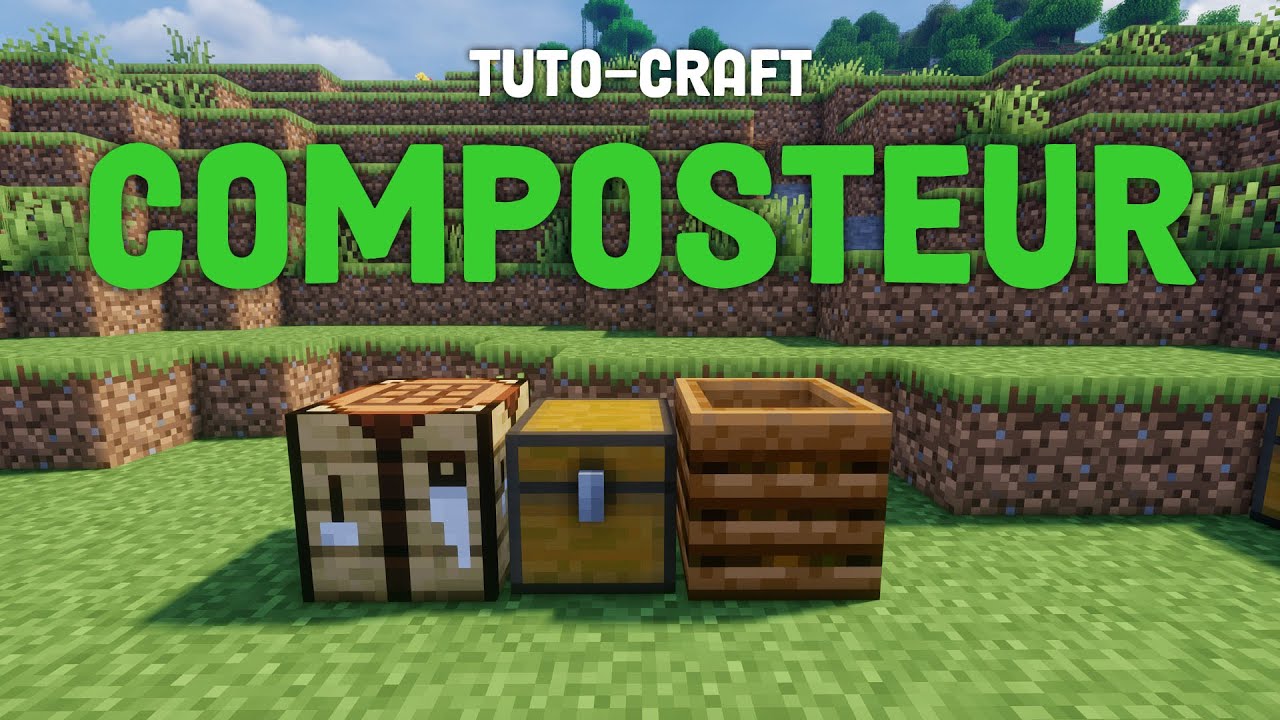 Comment Construire un Composteur (Composte) sur Minecraft ! [tuto-craft 1.19+] - El Genius