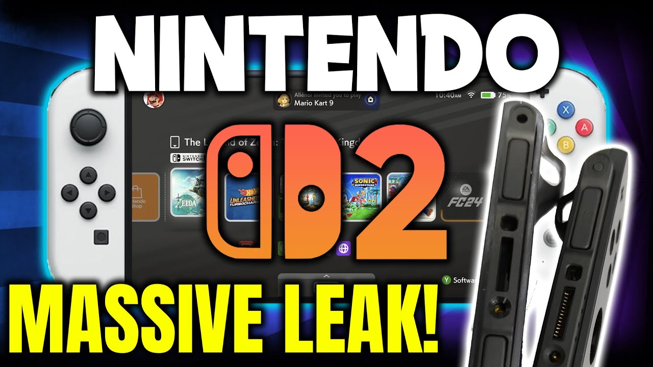 Nintendo Switch 2 Just FULLY Leaked! Images, Specs, and More!