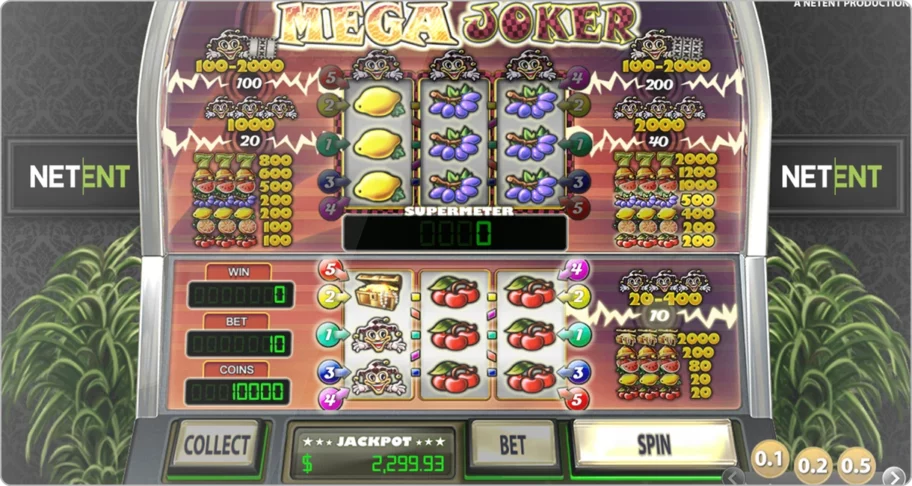 gameplay du jeu Mega Joker