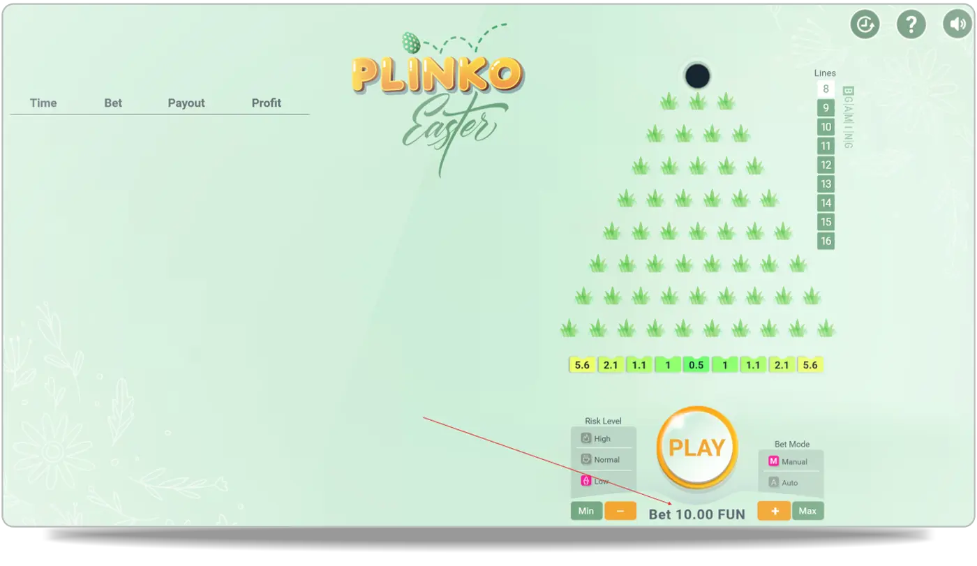 Etape1 : Définissez votre mise
