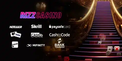 méthodes de paiement sur le casino Rizz