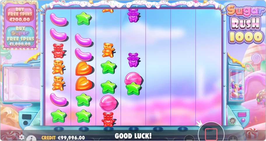 rtp et volatilité de Sugar Rush 1000