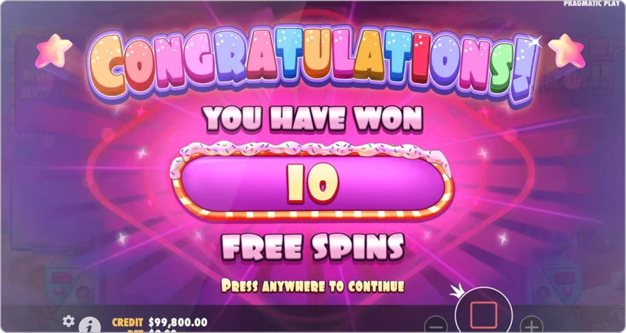 Les fonctionnalités et bonus disponibles sur Sugar Rush