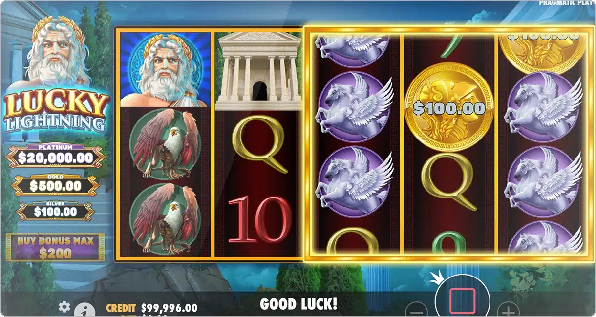 le thème du jeu Lucky Lightning