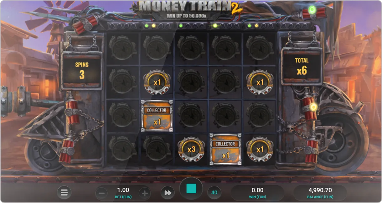 Les fonctionnalités et bonus de Money Train 2