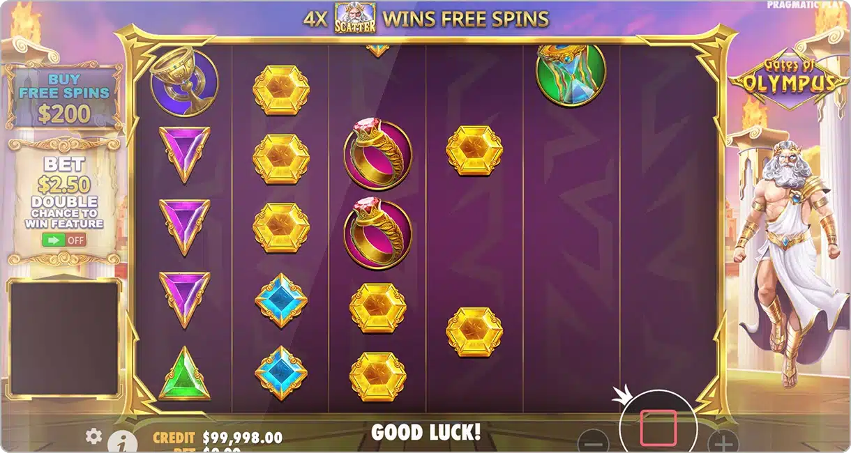 le décor et l’ambiance de gates of olympus