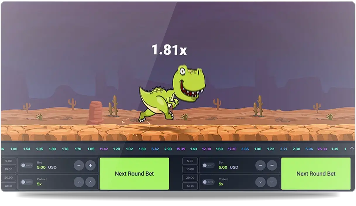 Image d'une partie de Dino