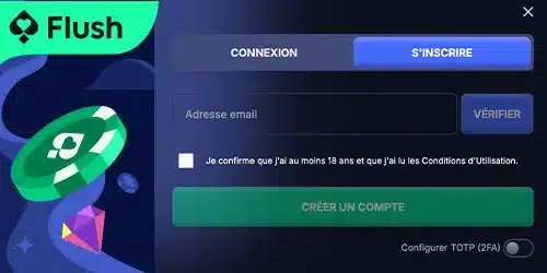 S'inscrire sur le casino Flush