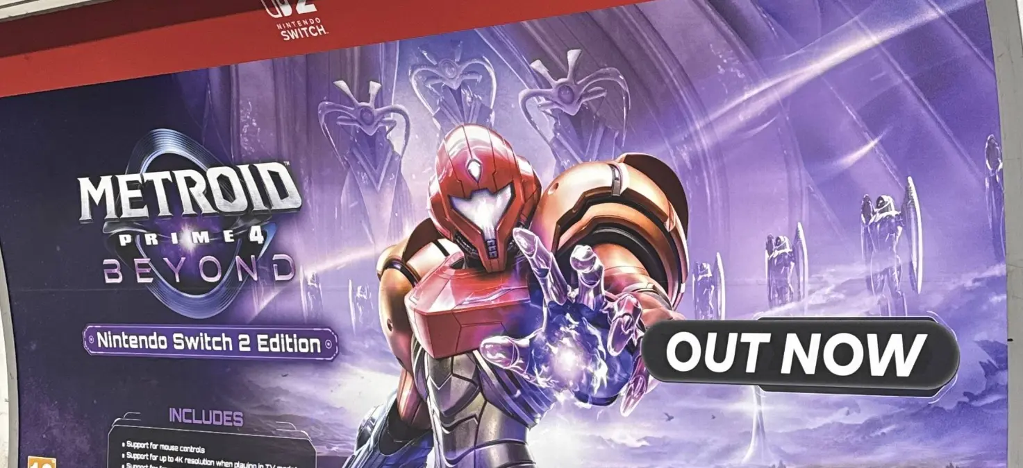 Metroid Prime 4 : une affiche “Out Now” intrigue à Londres, une sortie surprise de Nintendo en approche ?