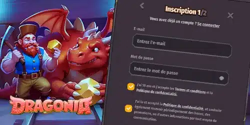 S'inscrire sur le casino Dragonia