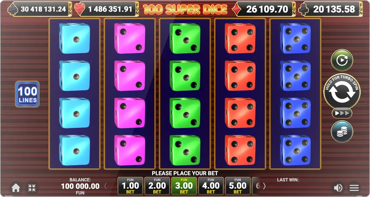 Image du jeu 100 Super Dice