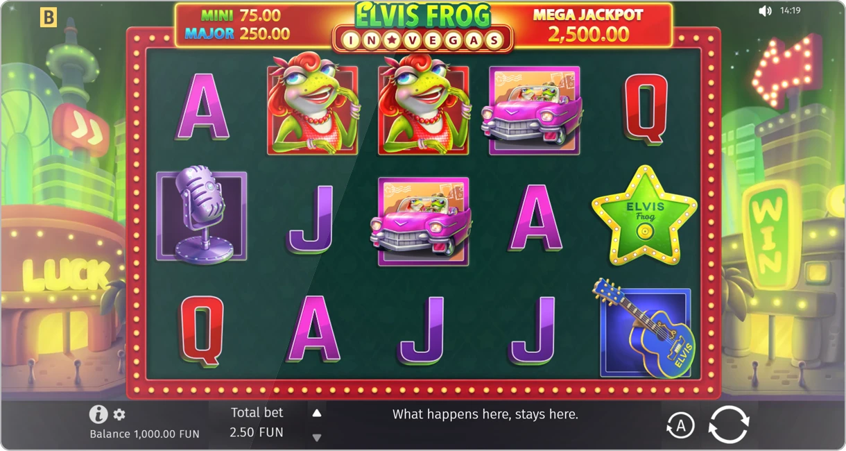 Jouer à Elvis Frog in Vegas de BGaming