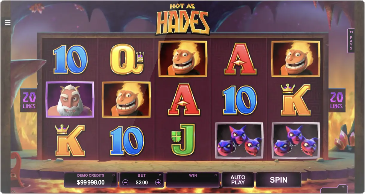 Jouer à Hot as Hades de Microgaming