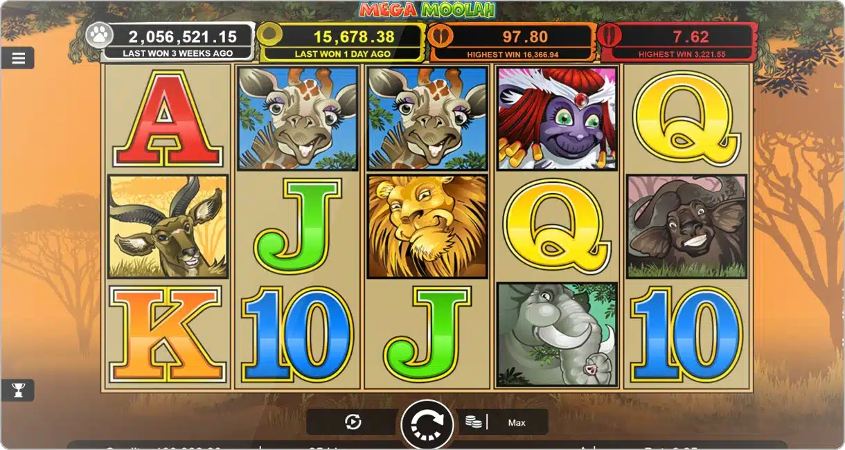 Jouer à Mega Moolah de Microgaming