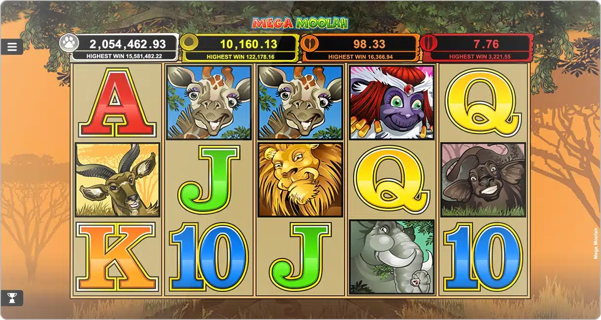 Mega moolah Screenshot Jouer à Mega Moolah de Microgaming