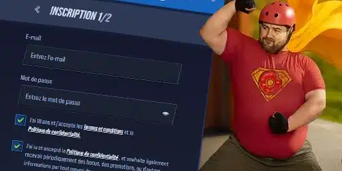 Inscription sur Vegas Hero Casino