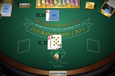 Single deck blackjack MH