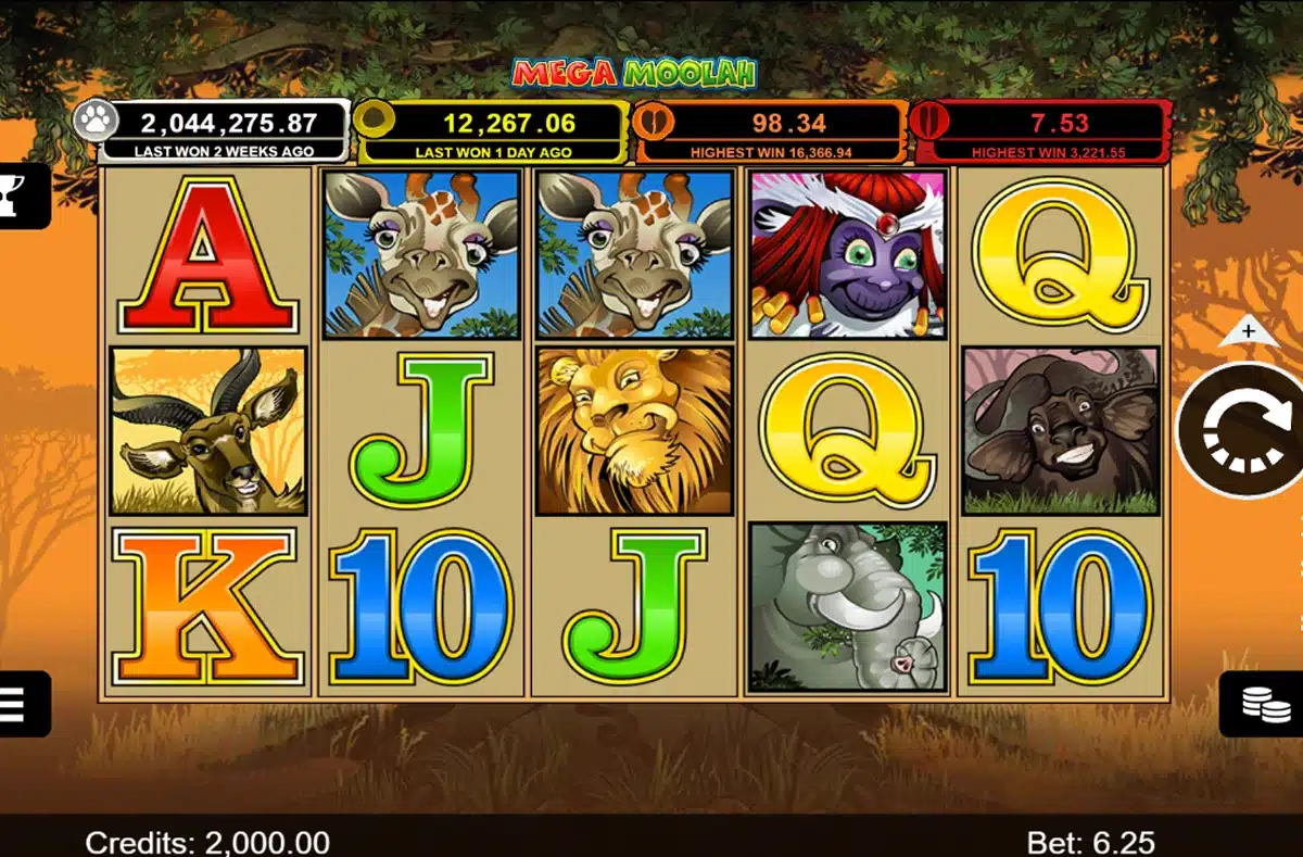 Jouer à Mega Moolah 