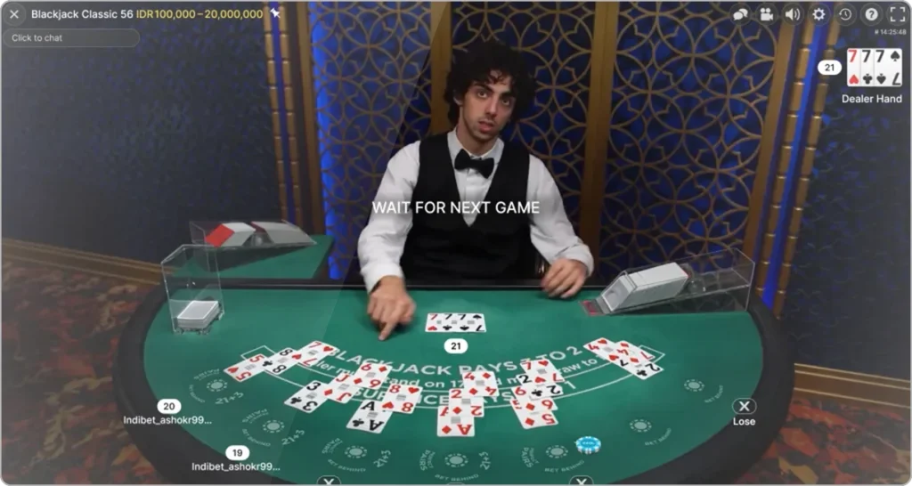 Table de Blackjack