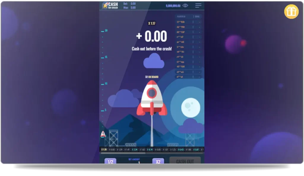 Image d'une partie de Cash or Crash