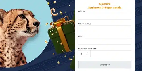 S'inscrire sur le casino Casimba