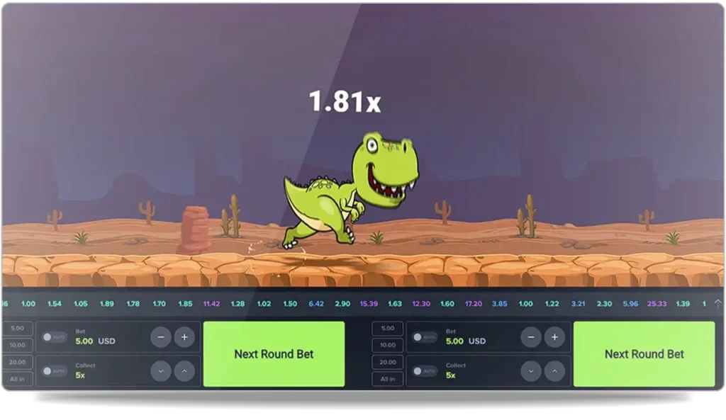 Image d'une partie de Dino