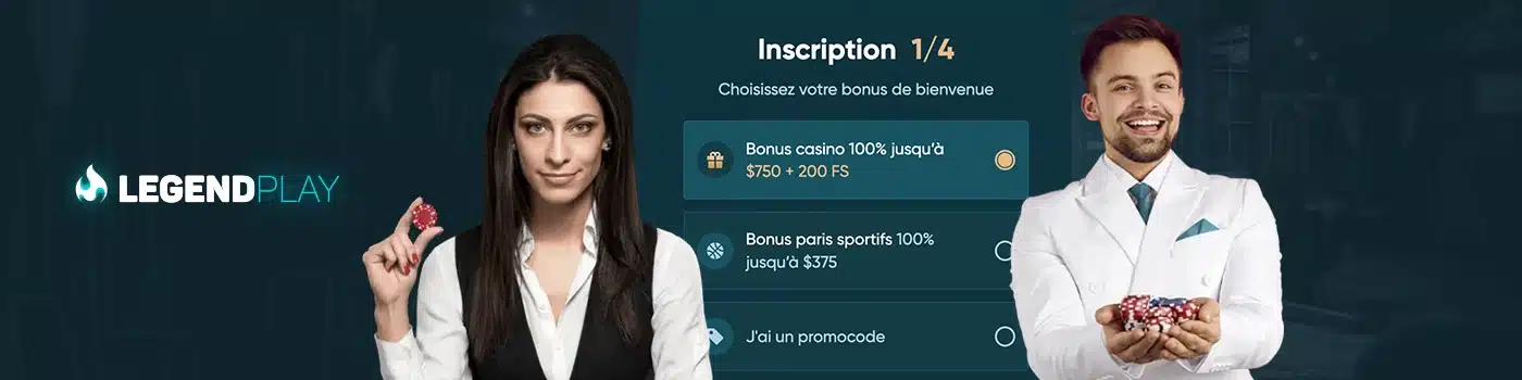 inscription sur Legendplay