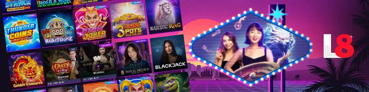 Les jeux sur Lucky8 Casino