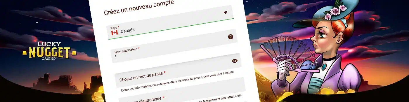 Inscription casino Lucky Nugget