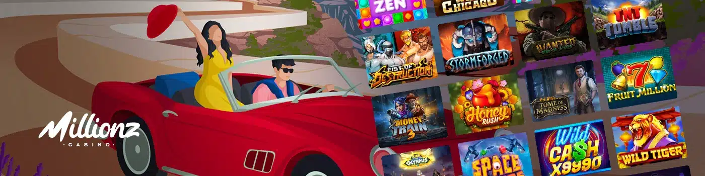 les jeux sur Millionz Casino