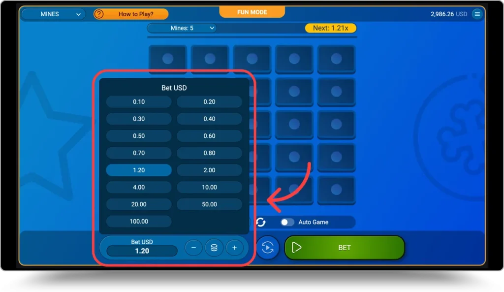 Découvrez comment placer une mise sur un jeu de mines casino