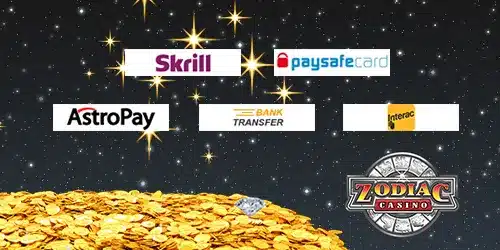 Moyens de paiement sur Zodiac