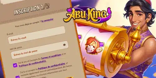S'inscrire sur le casino Abu King