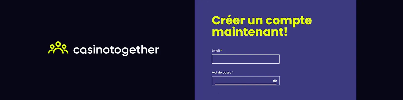 inscription sur Together Casino