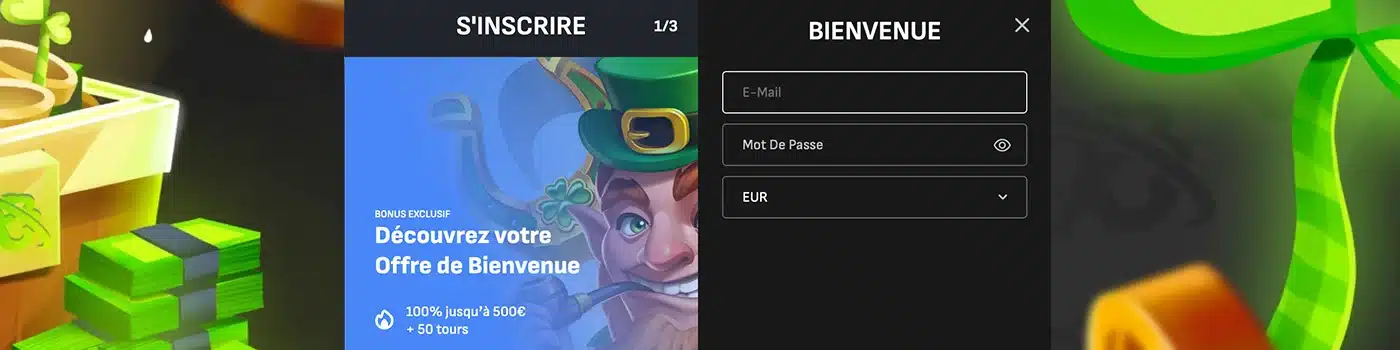 inscription sur Cloverspin