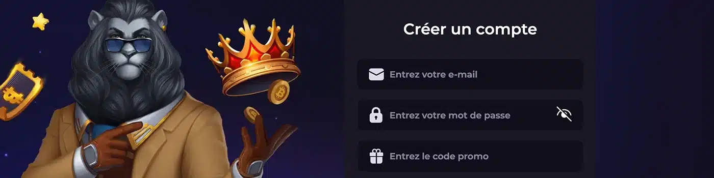 inscription sur Cryptoleo