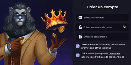 inscription sur Cryptoleo