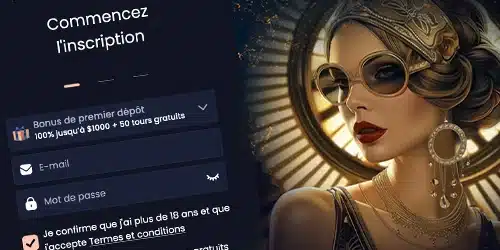 Inscription sur Greatspin casino