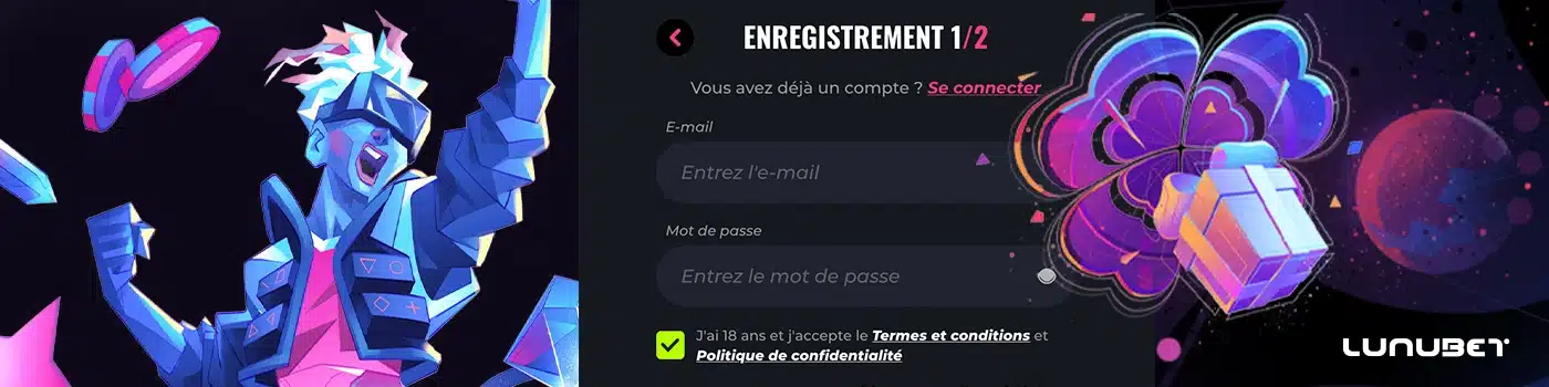 Inscription sur Lunubet