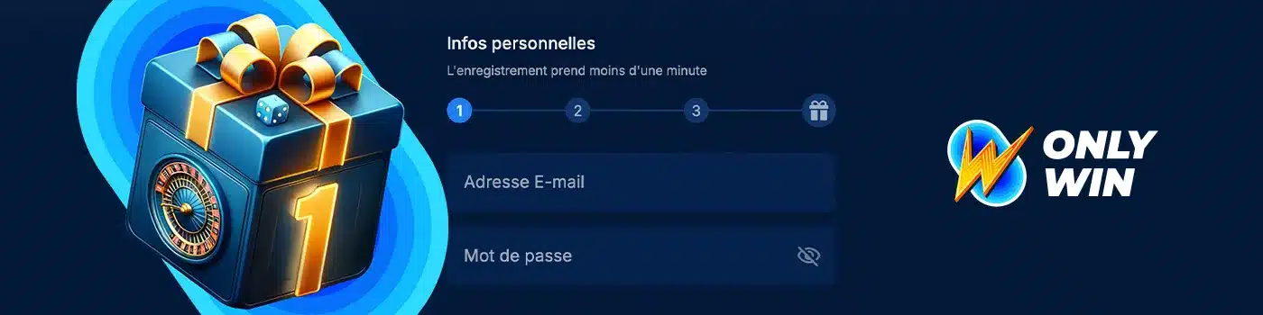 Inscription OnlyWin Casino
