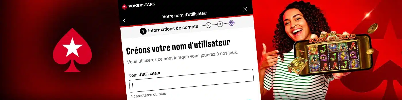 inscription sur Pokerstars Casino