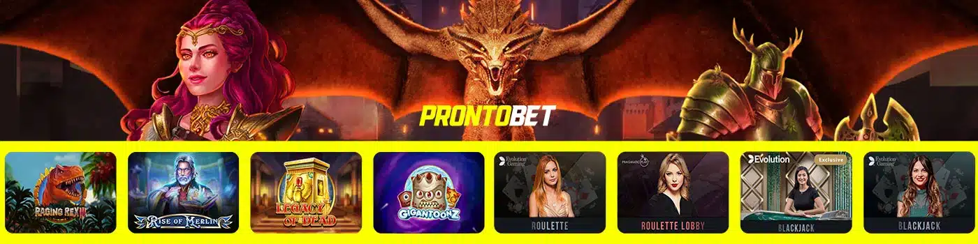 jeux sur ProntoBet Casino